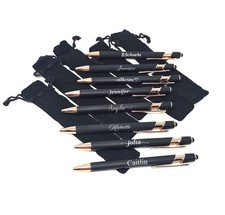 Personalized Ballpoint Pen with Stylus Custom Laser Engraved Logo Name Company picture