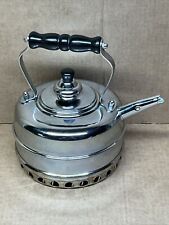 Vintage SIMPLEX England Solid Copper Whistling Tea Pot Kettle W/ Coils 423201 picture