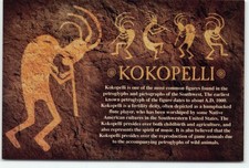 THE KOKOPELLI~SYMBOL OF SOUTHWEST ROCK ART & POTTERY~PETROGLYPHS~CONTINENTAL picture