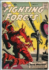 OUR FIGHTING FORCES #29-1957-DC-SILVER AGE-TANK WRECKER-VIOLENT-JOE KUBERT-fn- picture