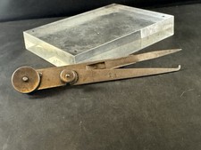 Vintage Starrett No. 42 6” Lock-Joint Hermaphordite Caliper picture