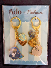 Ado x Pusheen Collaboration Kirari Metal Keychain POP UP Limited Edition 2026 picture