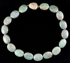Large Southwest Whitney Kelly Natural Blue Turquoise Nugget Beaded Necklace E102 picture