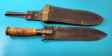 Original US Springfield Model 1880 Hunting Knife Tool + Type 4 Scabbard TR1321 picture