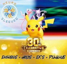 Pokémon - Choose Your Card - 30th Celebration - Energies, Holos, EXs, Pikachus picture