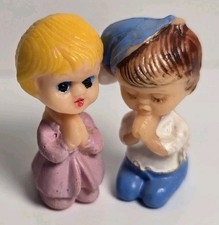 Vintage Christmas BOY & GIRL Praying To God 1