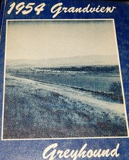 Vintage Book, 1954 GRANDVIEW, WA GREYHOUND SCHOOL YEARBOOK, Education, Sports picture