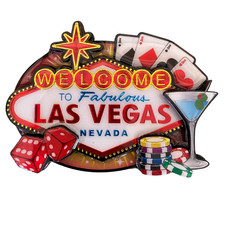 Las Vegas Refrigerator Magnet Nevada 3-D souvenir picture