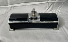 Art Deco RONSON Touch-Tip Lighter & Double Cigarette Box Set picture