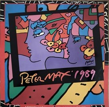 Vintage Peter Max 1989 12 X 12 Wall Calendar picture