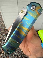 Flytanium Arcade Folding Knife w/Custom Camo Anodization - BNIB picture