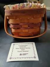 1990 First May Violet Basket. This Basket Is Pristine.  NEVER USED.   picture