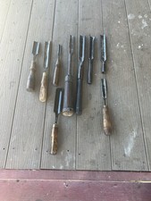 Antique Timberframe Gouge/ Chisel Buck / WButcher picture