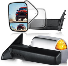 Chrome Tow Mirrors for 2009-2018 Ram 1500, 2010-2018 Ram 2500/3500 | Fits 2019-2 picture