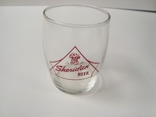 Circa 1960s Sheridan Beer Enameled Barrel Glass, Wyoming picture