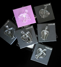 Orrefors 6 Piece Angel Collection Christmas Ornaments picture