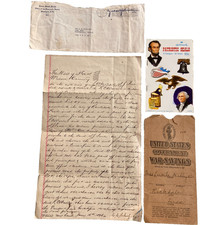 Antique Original 1896 Hand Written Letter Milam County TX RC Wallis CC Schultz picture