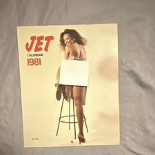 Vintage 1981 JET Magazine Pin-up Calendar  (Complete)(Excellent Condition) picture