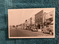 RPPC Ludington Michigan Downtown View Unposted c1950 picture