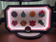 Kanto region Pokémon badge case All eight Removable  badges with magnets. picture
