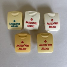 America West Airlines Pilot Hat Badge Pin Clip Collectible Aviation Extinct picture