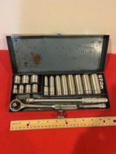 Vintage Walden Tools 19 Pieces SAE With Case USA picture