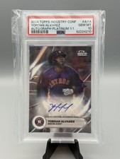 2024 TOPPS INDUSTRY CONFERENCE AUTOS #AYA YORDAN ALVAREZ SUPERFRACTOR 1/1 PSA 10 picture