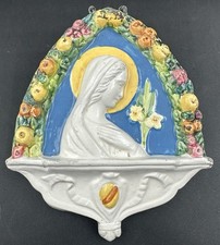 Luca Della Robbia Style Madonna Mary Wall Hanging Arch Italy Ceramic picture