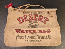 Vintage Desert Brand Water Bag made by Ames Harris Neville Co. San Francisco picture