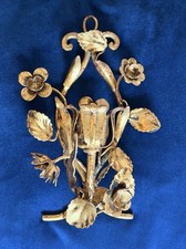 Vintage Italian Authentic Signed S. Salvadori made in Italy gilt candelabra picture
