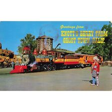 Postcard Greetings from Knott's Berry Farm, Ghost Town, Calif. Vintage Chrome Po picture