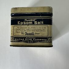 vintage product cans Epson Salt Sold By Rexall picture