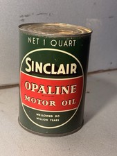 RARE Vintage Sinclair OPALINE Oil Can Amazing Condition Great Colors picture