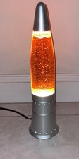 Vintage Large 17” Orange Sparkle Glitter Lava Lamp picture