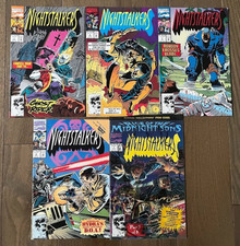 NIGHTSTALKERS LOT 5 ISSUES MARVEL COMICS #  1 2 3 4 7  BLADE GHOST RIDER picture
