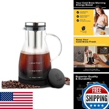 Bean Envy Cold Brew Coffee Maker 32 oz Glass Pitcher 43235-145925 picture