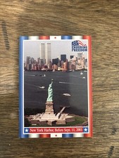 2001 Topps Enduring Freedom New York Harbor Before Sept 11 2001 #2  SEE PICS picture