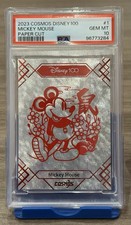 2023 Cosmos Disney 100 #1 MICKEY MOUSE Paper Cut /159 PSA 10 ODDS 1:100 Packs picture