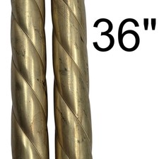 Twisted Rope Brass Tubing Pipe Pole Sleeve 36