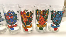 Vtg PEPE’S MEXICAN REST. 12 Days of Christmas Glasses RC COLA Set 12 Misprint picture