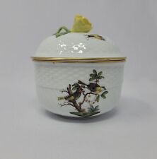 Herend Rothschild Bird  Sugar Bowl #1663 RO Yellow Rose  picture