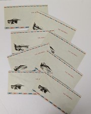 Lot of 8 Vtg Japan Air Mail Envelopes Mt Fuji Rickshaw Helicopter Ephemera Unuse picture