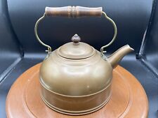 Vintage Paul Revere Ware Copper Tea Kettle Pot Wood Handle 1801 Rome  NY 7
