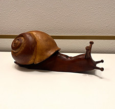 Sarreid, Ltd Hand-Carved Wooden Snail Figurine Sculpture w/ Felt Bottom picture