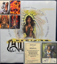 Witchblade Top Cow Complete Set 1–72 + Ken Cha Autograph w/ COA + Binder NM picture