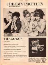 Creem The Go-Go's Boy Howdy Beer Vintage Magazine Ad 1980s Rock Band Profile picture