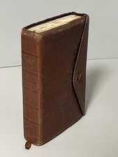 Vintage Cambridge KJV Bible B95X French Morocco Leather India Paper Pocket Snap picture