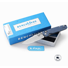 Benchmade 485 Valet Blue G10 Folding Knife EDC Pocket Knife picture