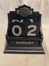 Harley Davidson Perpetual Calendar Hallmark 2003 Desk Office picture