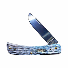 Pocket Worn Crandall Jig Gray Bone Sod Buster Jr case cutlery  picture